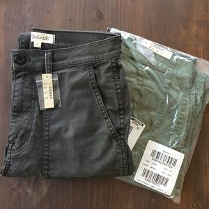madewell stovepipe fatigue pants